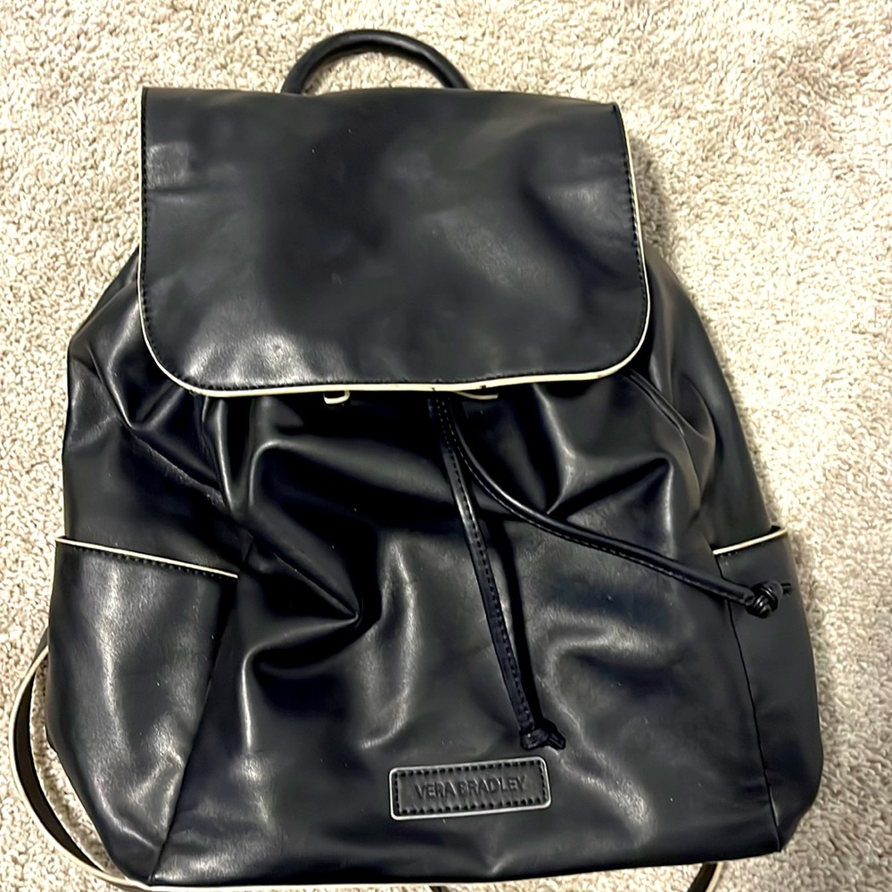 Vera Bradley Mini backpack purse. Black.